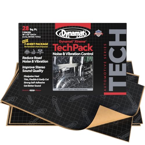Dynamat Xtreme Sound Deadening Mat – Tech Pack, 28 Sq Ft, 7 Sheets by Dynamat - American Made