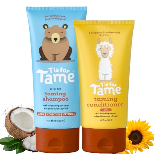T is for Tame 3-in-1 Baby Shampoo & Nourishing Conditioner for Curls by T is for Tame - American Made