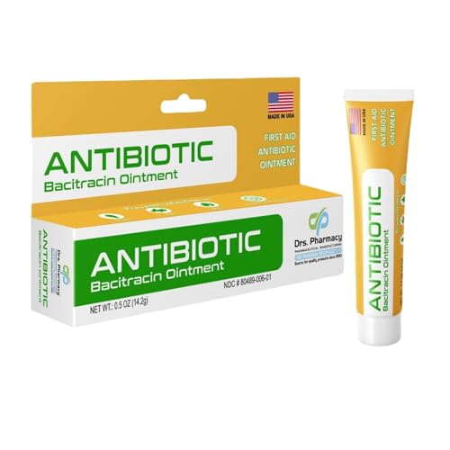 Drs. Pharmacy First Aid Antibiotic Ointment with Bacitracin Zinc – 0.5 oz by Drs. Pharmacy - American Made