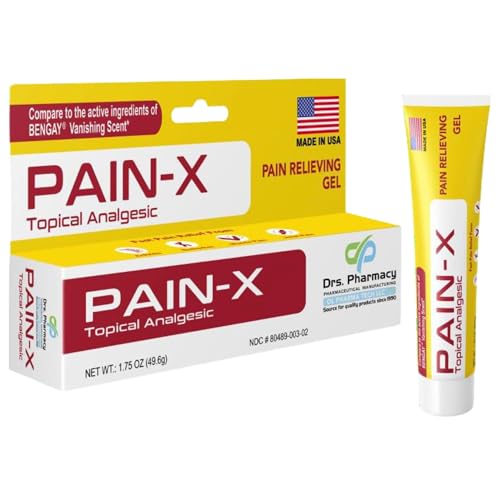 Drs. Pharmacy Pain-X Menthol Cream – Targeted Muscle & Joint Relief – 1.75 oz by Drs. Pharmacy - American Made