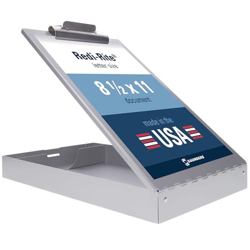 Saunders Aluminum Clip Board Letter Size by Saunders Manufacturing - American Made