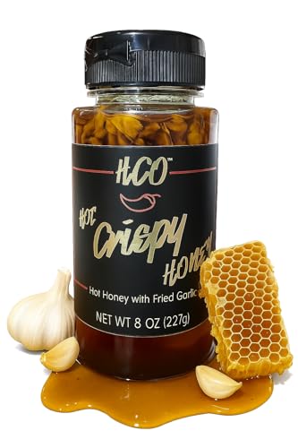 HCO Hot Crispy Honey with fried garlic. A Sweet Heat so versatile it will be your new favorite condiment. Grea by Hot Crispy Oil - American Made