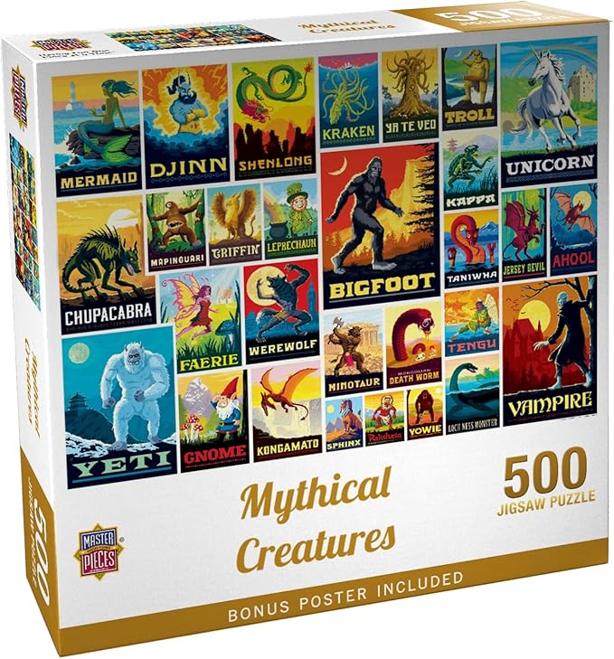 MasterPieces 500 Piece Jigsaw Puzzle - Mythical Creatures by MasterPieces - American Made