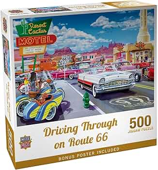 MasterPieces 500 Piece Jigsaw Puzzle - Drive Through on Route 66 by MasterPieces Puzzle Company - American Made