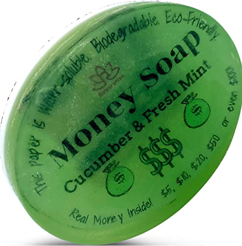 Relaxcation Soap Bar C-NOTE Cucumber and Mint with Shea Butter - 3 oz by Relaxcation - American Made