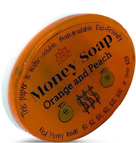 Relaxcation Soap Bar C-NOTE Orange and Peach with Glycerin and Shea Butter - 3.2 oz by Relaxcation - American Made