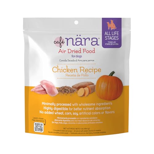Café Nara Air Dried Dog Food, Chicken Recipe, 1 lb Bag by Cafe Nara - American Made
