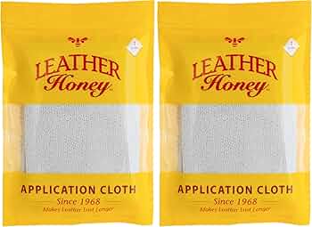 Leather Honey Lint-Free Microfiber Application Cloths, Pack of 2 by Leather Honey - American Made
