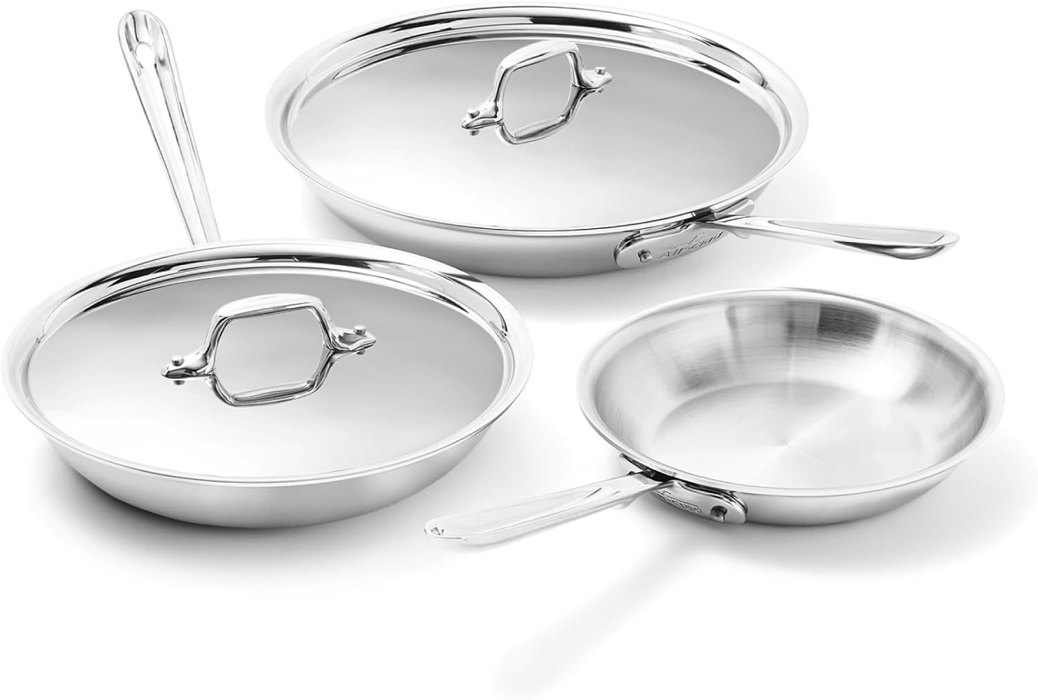 All-Clad D3 Stainless Steel 5-Piece Cookware Set by All-Clad - American Made