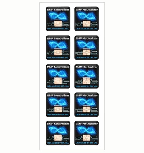 Original EMF Neutralizer Trusted Since 2015, Laptops & Tablets - Created By Dr. Valerie Nelson - 10 Pack by Dr. Valerie Nelson - American Made