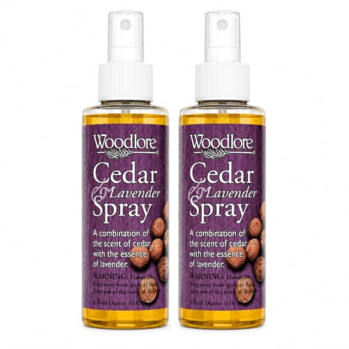 Woodlore Cedar Lavender Spray | Refreshes Cedar Closets, Hangers, Blocks & Drawer Liners | Fine Mist Cedar Ref by Woodlore - American Made