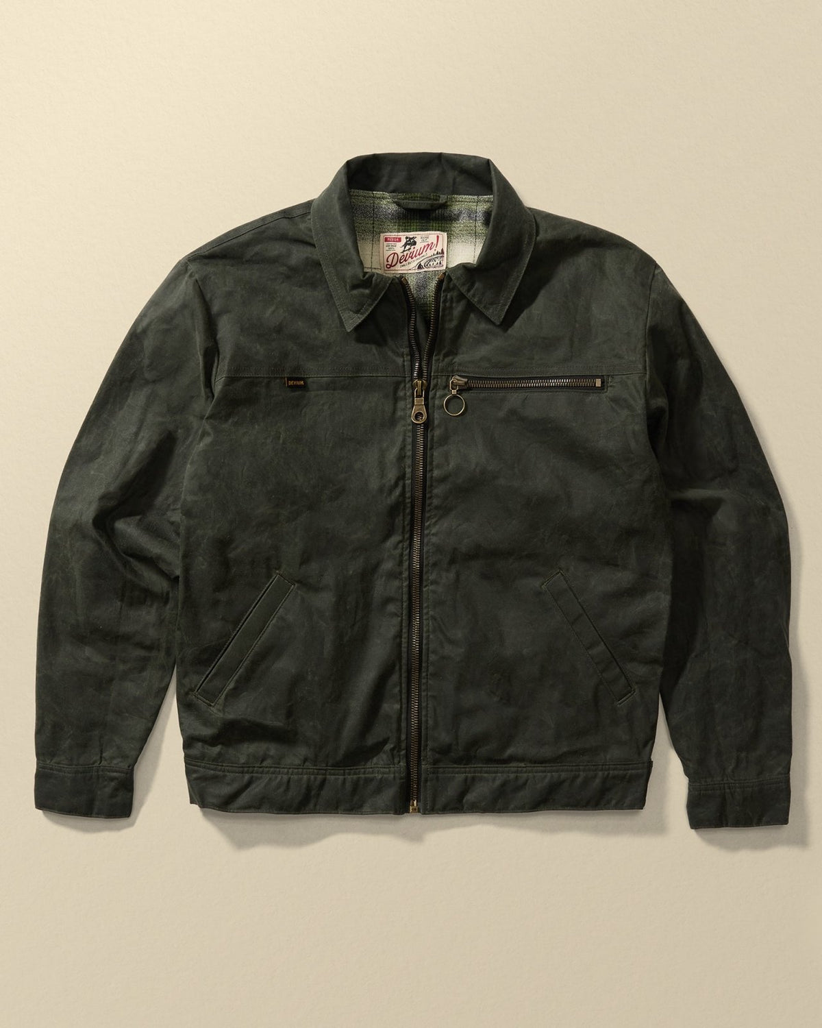Devium Overdrive Waxed Canvas Trucker Jacket by Devium - American Made