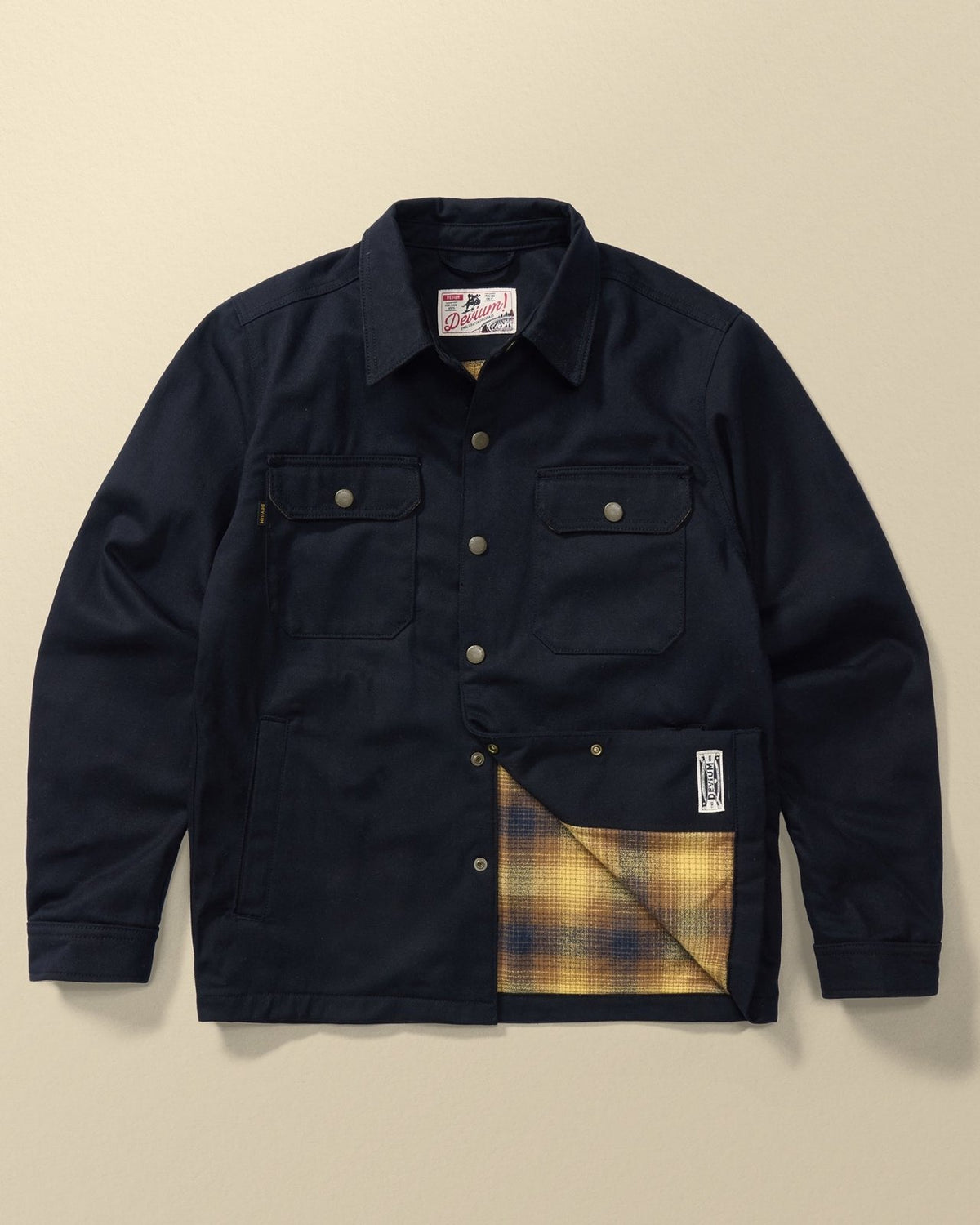 Devium Royale Flannel-Lined Denim Jacket by Devium - American Made