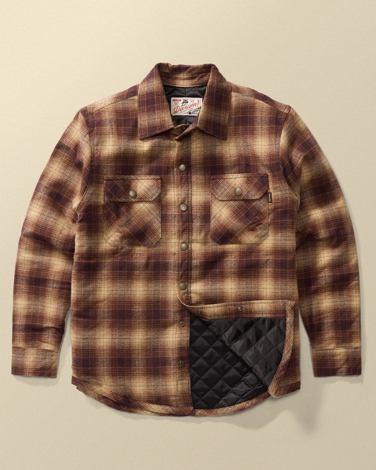 Devium Stampede Quilt Lined Flannel Jacket by Devium - American Made
